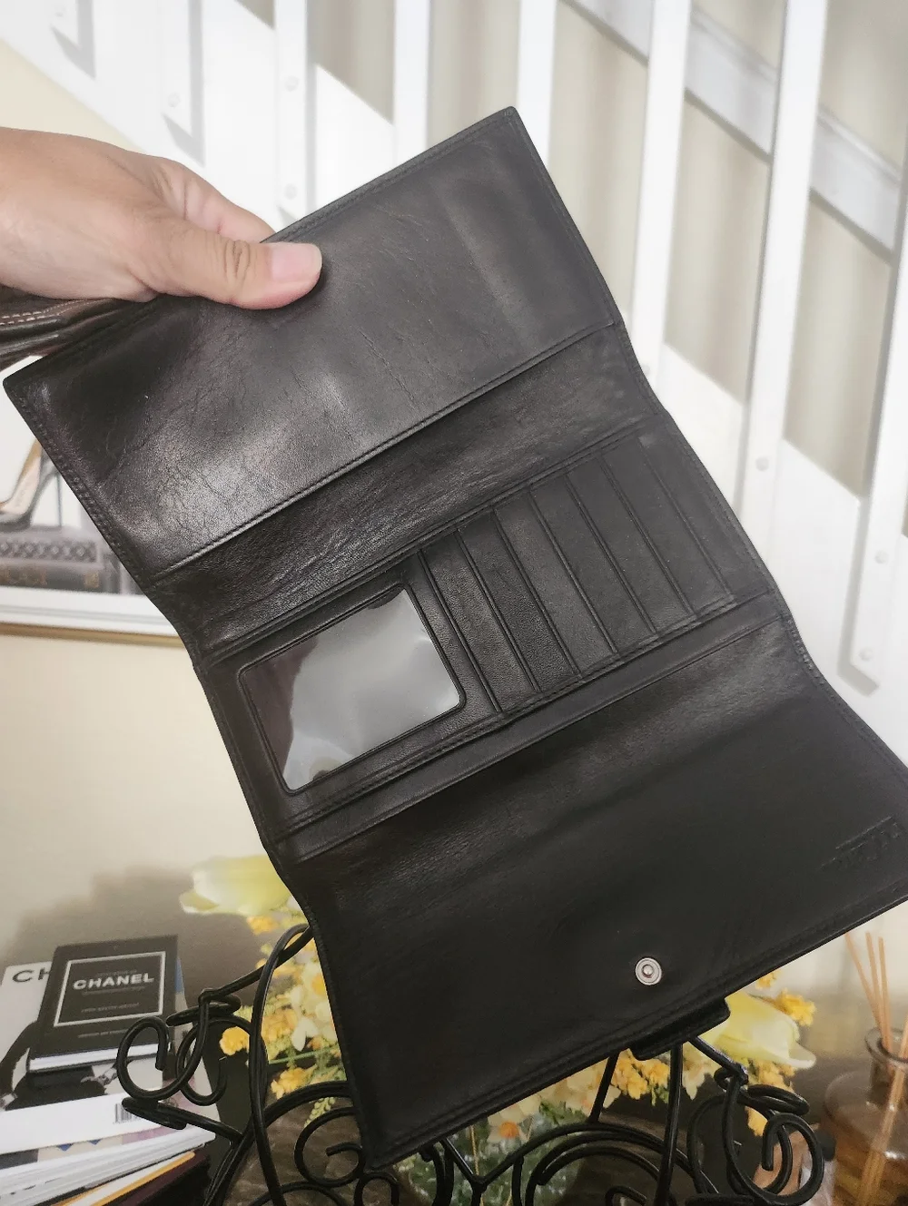 Coach Hampton Signature Black Buckle Wallet & check book cover - Picture 4 of 4